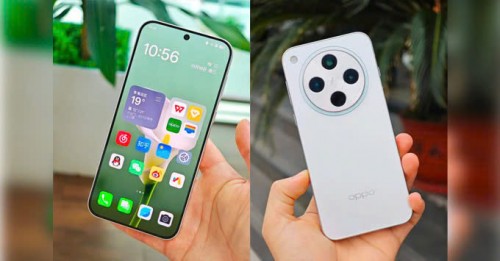Hình ảnh thực tế Oppo Find X8 lộ diện bên cạnh iPhone 16 Pro