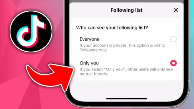 ẩn danh sách Follow trên TikTok