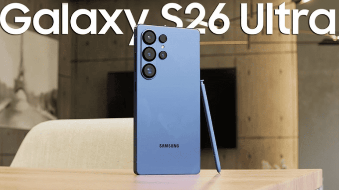 Galaxy S26 Ultra với thiết kế mỏng nhẹ và cạnh bo tròn