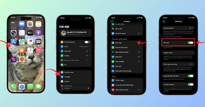 Hướng dẫn chi tiết cách bật/tắt chế độ một tay (Reachability) nhanh chóng