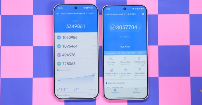 So sánh hiệu năng Vivo X300 vs Xiaomi 17: Chip nào mạnh hơn?