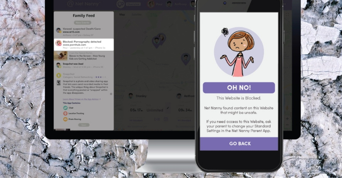 Dòng thời gian hiển thị lịch sử duyệt web an toàn của trẻ trên Net Nanny