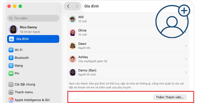 Bạn có thể dễ dàng gửi lời mời tham gia nhóm Family Sharing qua Tin nhắn hoặc Email.