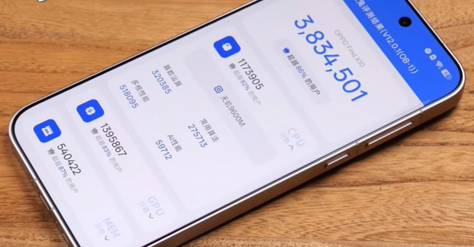 Sức mạnh khủng khiếp từ chip Dimensity 9500s trên OPPO Find X10