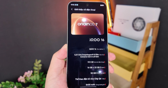 iQOO 16 hệ điều hành Android 17, giao diện OriginOS 7 giúp tối ưu hóa hệ thống và trải nghiệm cá nhân.