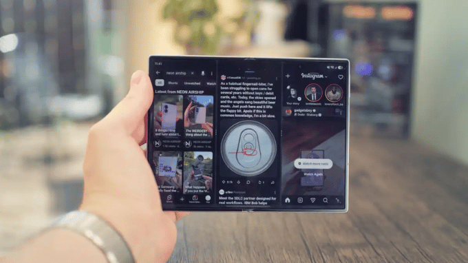 Galaxy AI tận dụng tốt màn hình gập lớn