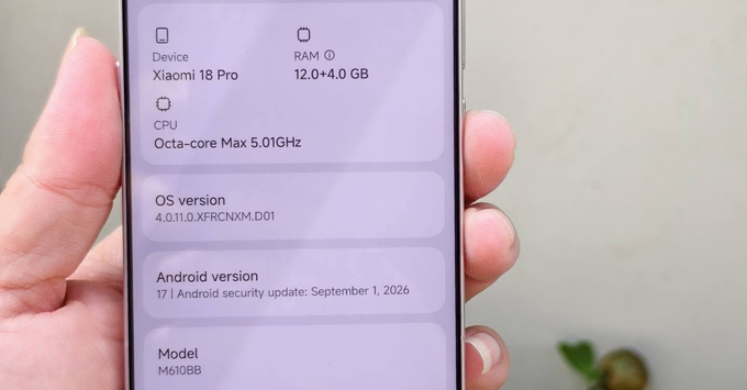 Sức mạnh thuần túy từ Snapdragon 8 Elite Gen 6, xử lý đa nhiệm không đối thủ.