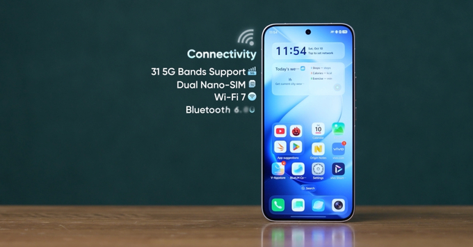 Giao diện OriginOS 7 trên iQOO 16 mang phong cách thiết kế hiện đại, tùy biến mượt mà với nhiều widget chuyên sâu.