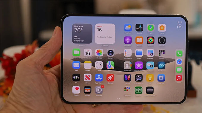 Đánh giá màn hình iPhone Duo, nếp gấp có còn không?