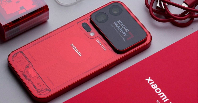 Sự phá cách với mặt lưng trong suốt trên Xiaomi 18 Pro Max Transparent.