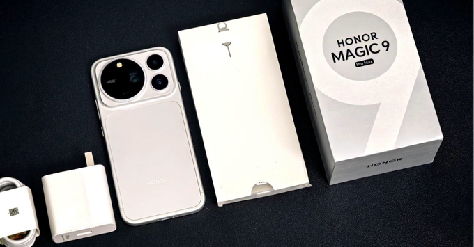 Thiết kế khung kim loại phẳng cùng cụm camera 200MP siêu việt trên Honor Magic 9 Pro Max