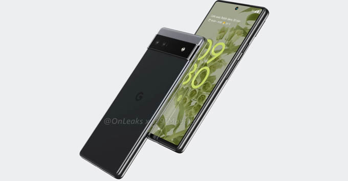 Ảnh render Google Pixel 6a xuất hiện với ngoại hình nhỏ gọn, thiết kế giống Pixel 6