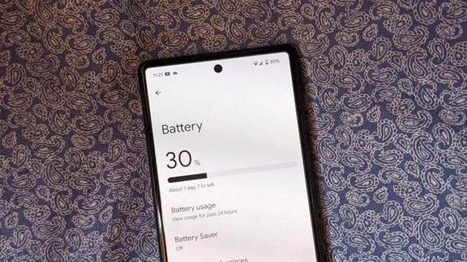 Thời lượng pin của Google Pixel 6