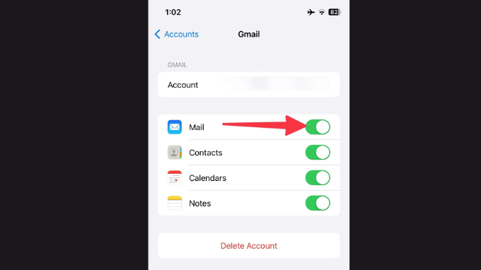 Cấp quyền cho ứng dụng Mail