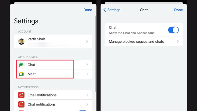 Sử dụng Chat và Meet trên Gmail