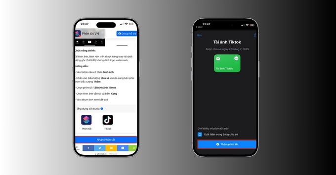 Mẹo tải ảnh TikTok không logo trên iPhone bằng Phím tắt