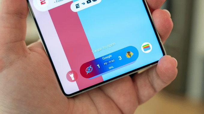 Các ứng dụng được hỗ trợ hiển thị trên Now Bar