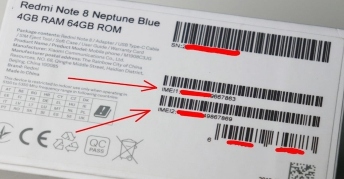 3 Cách lấy mã IMEI/Serial Number trên điện thoại Xiaomi nhanh nhất bằng cách Kiểm tra trên vỏ hộp hoặc thân máy