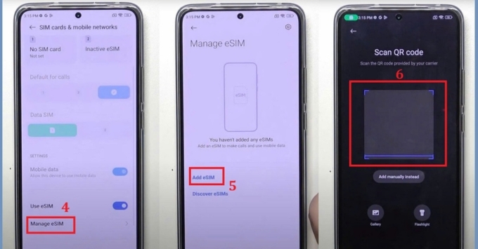 Cách chuyển đổi giữa eSIM và SIM vật lý trên Xiaomi tiện lợi