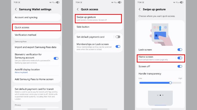 Tắt Samsung Wallet trên màn hình chính