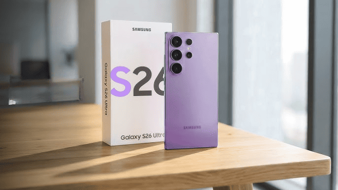 Galaxy S26 Ultra màu tím cobalt