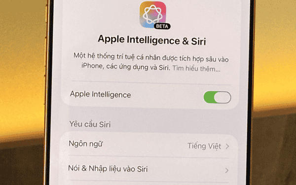 Hướng dẫn cách bật Apple Intelligence tiếng Việt trên iPhone cực dễ