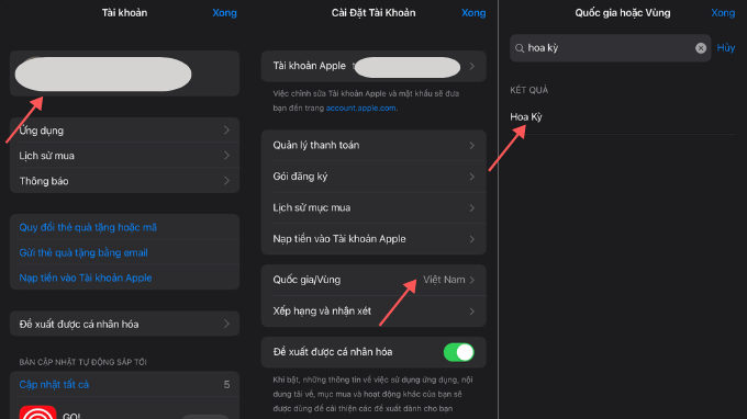 Hướng dẫn chuyển vùng App Store sang Mỹ
