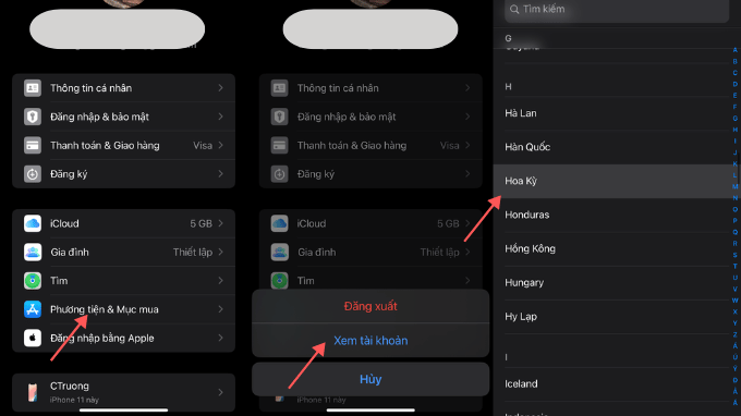 Hướng dẫn chuyển vùng iPhone sang Mỹ bằng trình cài đặt