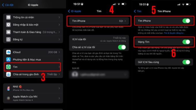 Cách bật tính năng iPhone is Findable