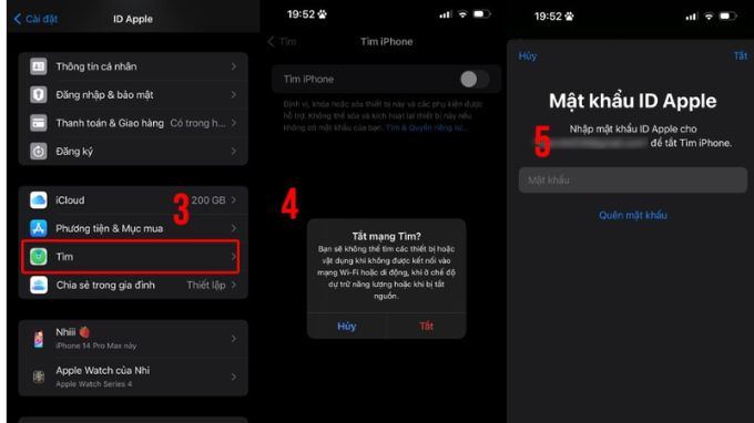Cách tắt tính năng iPhone is Findable