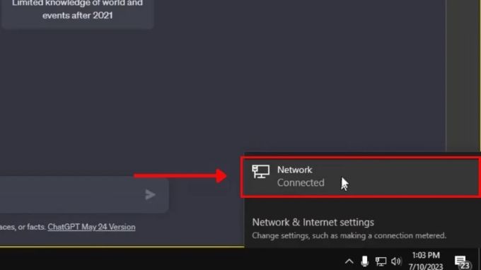 ChatGPT không phản hồi