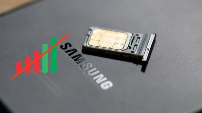 điện thoại Samsung không nhận SIM