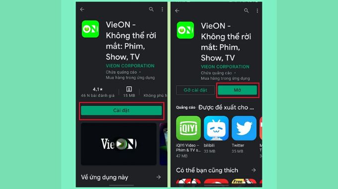 vieon tải về máy