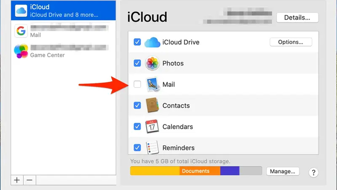 Cách tạo tài khoản iCloud trên điện thoại bước chọn mail