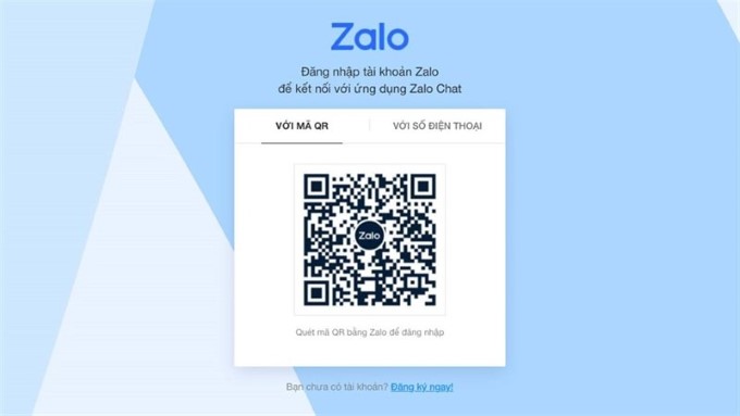 Truy cập vào Zalo trên trình duyệt web và đăng nhập bằng tài khoản của bạn.