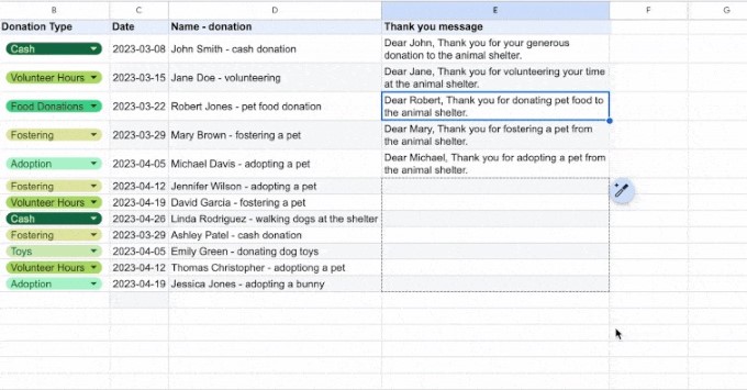 Google tung tính năng Smart Fill nâng cao cho Google Sheets