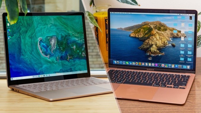 Giá của Microsoft Surface Laptop 5 với Apple MacBook Air 2022