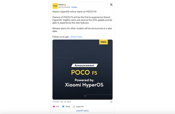 Vì sao không phải tất cả điện thoại Xiaomi đều được cập nhật ngay?