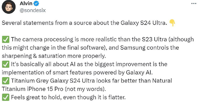 Thêm thông tin Galaxy S24 Ultra, đây là bản nâng cấp lớn nhất của Samsung trong nhiều