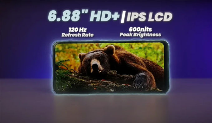 POCO C75 5G có màn hình LCD HD+ 6,88 inch