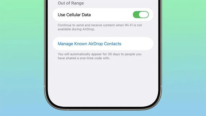 Chia sẻ Airdrop dễ dàng hơn với mã kết nối