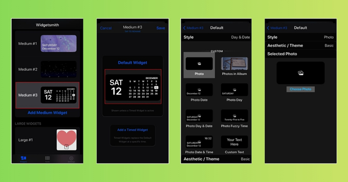 Cách cài đặt giao diện Giáng Sinh trên iPhone bước 1 và bước 2