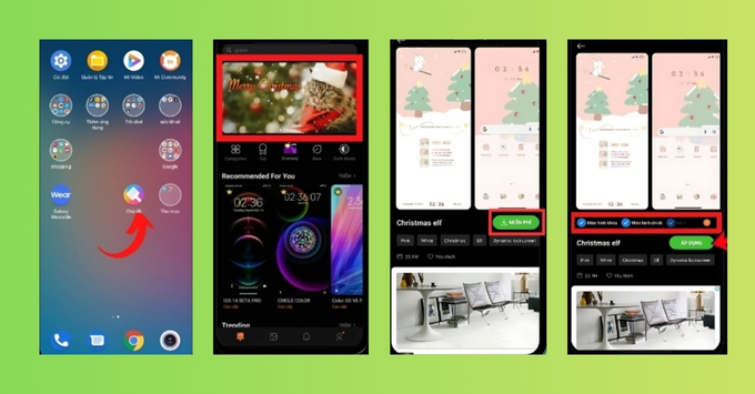 2. Hướng dẫn cài đặt theme Noel trên điện thoại Xiaomi