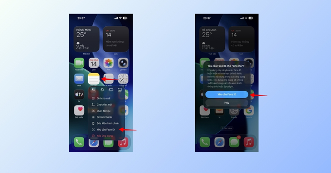 3 Cách khóa ghi chú trên iPhone đơn giản nhất Cách 1: Thiết lập yêu cầu Face ID