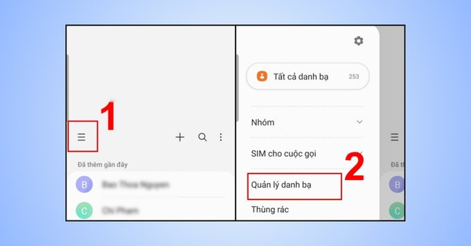 Cách xóa danh bạ trùng lặp trên điện thoại Android (Samsung, Xiaomi, Oppo) cách 1 và cách 2