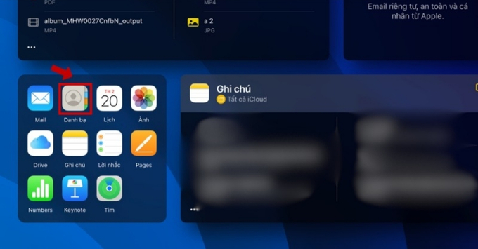 Dọn dẹp danh bạ iPhone bằng iCloud trên máy tính bước 2
