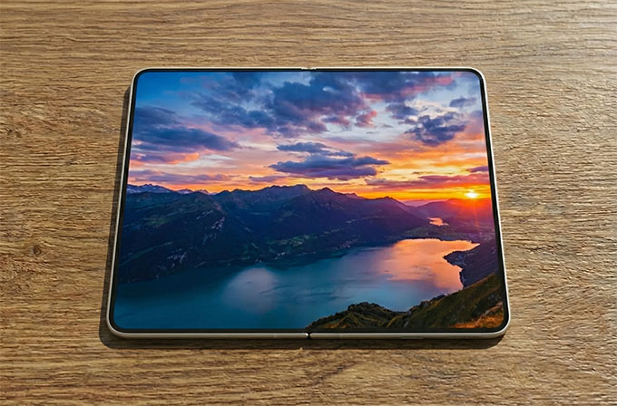 Hình ảnh render iPhone Fold lộ diện: Thiết kế giao thoa giữa iPhone và iPad