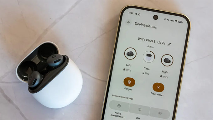 Thời lượng pin của Pixel Buds 2a ở mức chấp nhận được