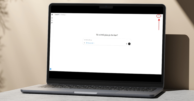 Cách tạo đoạn chat nhóm trong ChatGPT trên máy tính Bước 1 và Bước 2