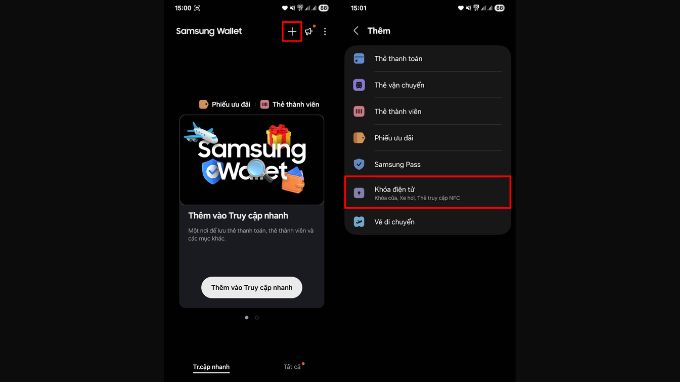 thêm thẻ từ vào điện thoại Samsung bước 3